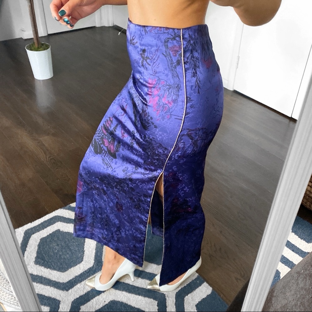 Zara Purple Maxi Skirt - Picture 3 of 13